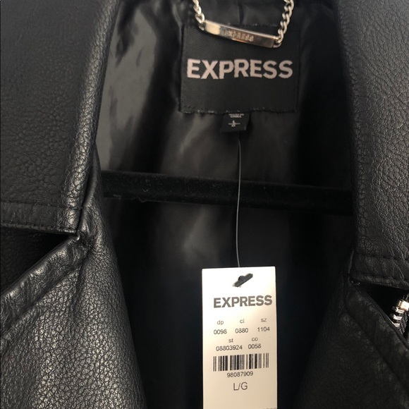 *SOLD* EXPRESS Moto Jacket with zippers - Picture 6 of 6